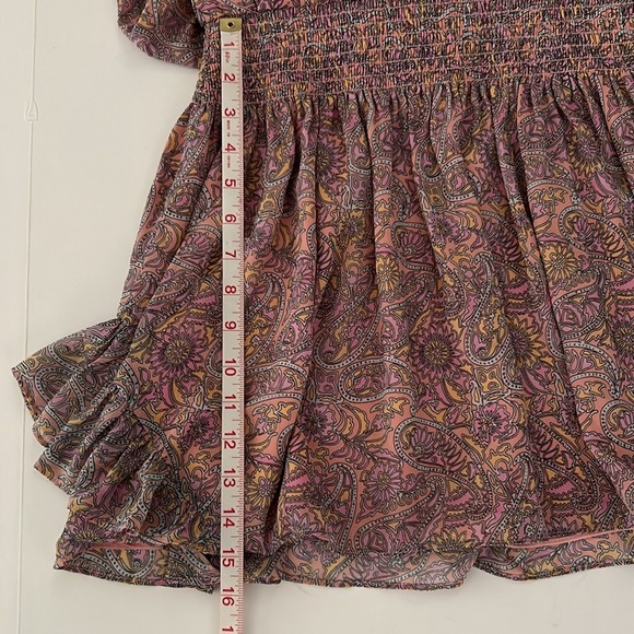 Ramy Brook Pink Paisley Print Knee-Length Dress Sleeveless  Mini Dres S - Picture 14 of 15